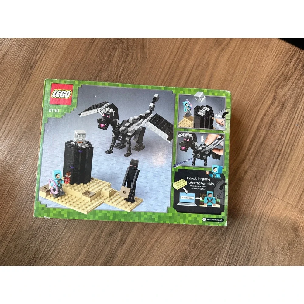 LEGO Minecraft The End Battle 21151 Ender Dragon Building Set 222 Pcs
